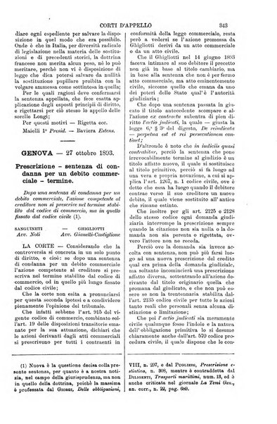 Annali della giurisprudenza italiana raccolta generale delle decisioni delle Corti di cassazione e d'appello in materia civile, criminale, commerciale, di diritto pubblico e amministrativo, e di procedura civile e penale