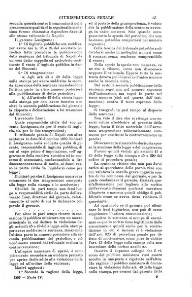 Annali della giurisprudenza italiana raccolta generale delle decisioni delle Corti di cassazione e d'appello in materia civile, criminale, commerciale, di diritto pubblico e amministrativo, e di procedura civile e penale