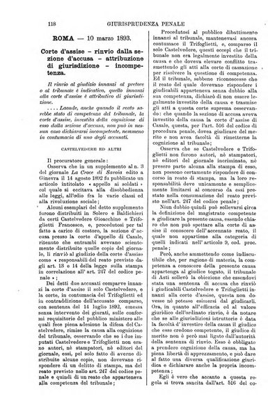 Annali della giurisprudenza italiana raccolta generale delle decisioni delle Corti di cassazione e d'appello in materia civile, criminale, commerciale, di diritto pubblico e amministrativo, e di procedura civile e penale