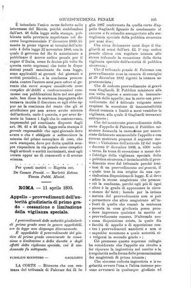 Annali della giurisprudenza italiana raccolta generale delle decisioni delle Corti di cassazione e d'appello in materia civile, criminale, commerciale, di diritto pubblico e amministrativo, e di procedura civile e penale