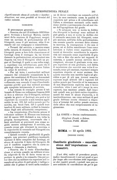 Annali della giurisprudenza italiana raccolta generale delle decisioni delle Corti di cassazione e d'appello in materia civile, criminale, commerciale, di diritto pubblico e amministrativo, e di procedura civile e penale