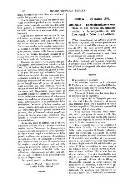 Annali della giurisprudenza italiana raccolta generale delle decisioni delle Corti di cassazione e d'appello in materia civile, criminale, commerciale, di diritto pubblico e amministrativo, e di procedura civile e penale