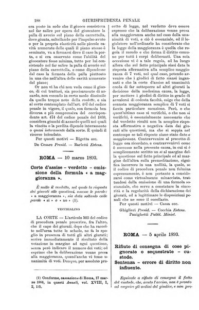 Annali della giurisprudenza italiana raccolta generale delle decisioni delle Corti di cassazione e d'appello in materia civile, criminale, commerciale, di diritto pubblico e amministrativo, e di procedura civile e penale