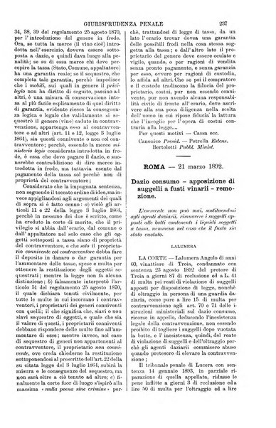 Annali della giurisprudenza italiana raccolta generale delle decisioni delle Corti di cassazione e d'appello in materia civile, criminale, commerciale, di diritto pubblico e amministrativo, e di procedura civile e penale