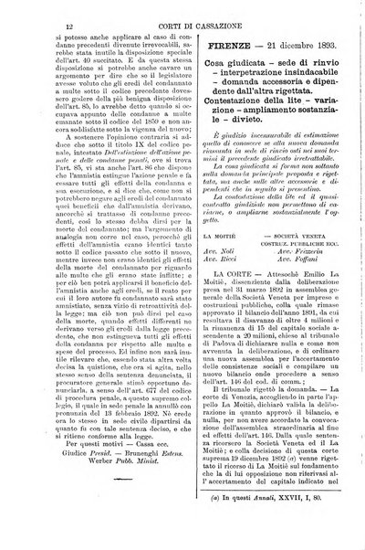 Annali della giurisprudenza italiana raccolta generale delle decisioni delle Corti di cassazione e d'appello in materia civile, criminale, commerciale, di diritto pubblico e amministrativo, e di procedura civile e penale