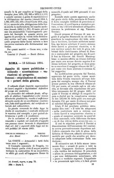 Annali della giurisprudenza italiana raccolta generale delle decisioni delle Corti di cassazione e d'appello in materia civile, criminale, commerciale, di diritto pubblico e amministrativo, e di procedura civile e penale