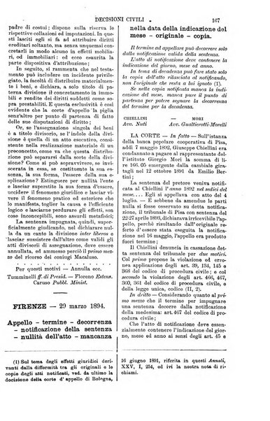 Annali della giurisprudenza italiana raccolta generale delle decisioni delle Corti di cassazione e d'appello in materia civile, criminale, commerciale, di diritto pubblico e amministrativo, e di procedura civile e penale