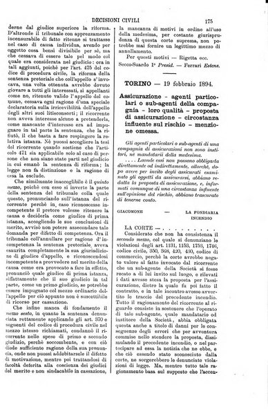 Annali della giurisprudenza italiana raccolta generale delle decisioni delle Corti di cassazione e d'appello in materia civile, criminale, commerciale, di diritto pubblico e amministrativo, e di procedura civile e penale