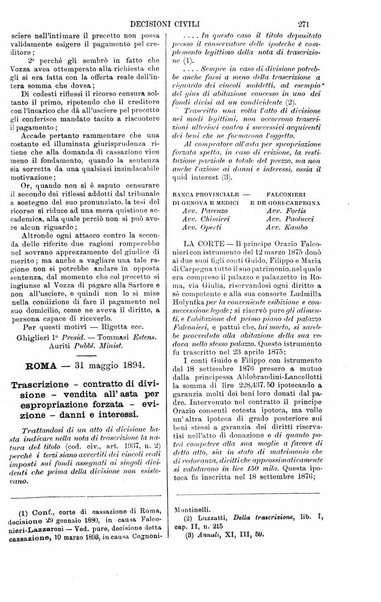 Annali della giurisprudenza italiana raccolta generale delle decisioni delle Corti di cassazione e d'appello in materia civile, criminale, commerciale, di diritto pubblico e amministrativo, e di procedura civile e penale