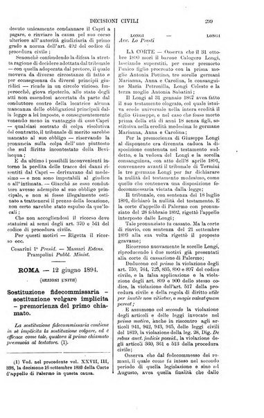 Annali della giurisprudenza italiana raccolta generale delle decisioni delle Corti di cassazione e d'appello in materia civile, criminale, commerciale, di diritto pubblico e amministrativo, e di procedura civile e penale