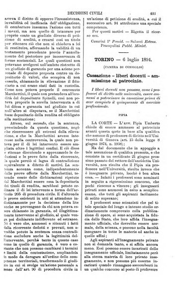 Annali della giurisprudenza italiana raccolta generale delle decisioni delle Corti di cassazione e d'appello in materia civile, criminale, commerciale, di diritto pubblico e amministrativo, e di procedura civile e penale