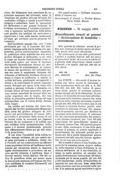 Annali della giurisprudenza italiana raccolta generale delle decisioni delle Corti di cassazione e d'appello in materia civile, criminale, commerciale, di diritto pubblico e amministrativo, e di procedura civile e penale