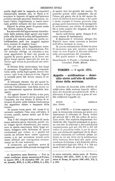 Annali della giurisprudenza italiana raccolta generale delle decisioni delle Corti di cassazione e d'appello in materia civile, criminale, commerciale, di diritto pubblico e amministrativo, e di procedura civile e penale