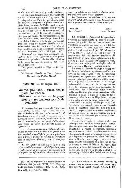 Annali della giurisprudenza italiana raccolta generale delle decisioni delle Corti di cassazione e d'appello in materia civile, criminale, commerciale, di diritto pubblico e amministrativo, e di procedura civile e penale