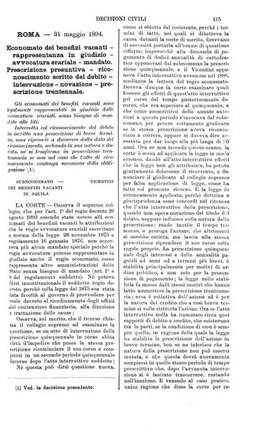 Annali della giurisprudenza italiana raccolta generale delle decisioni delle Corti di cassazione e d'appello in materia civile, criminale, commerciale, di diritto pubblico e amministrativo, e di procedura civile e penale