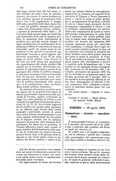 Annali della giurisprudenza italiana raccolta generale delle decisioni delle Corti di cassazione e d'appello in materia civile, criminale, commerciale, di diritto pubblico e amministrativo, e di procedura civile e penale