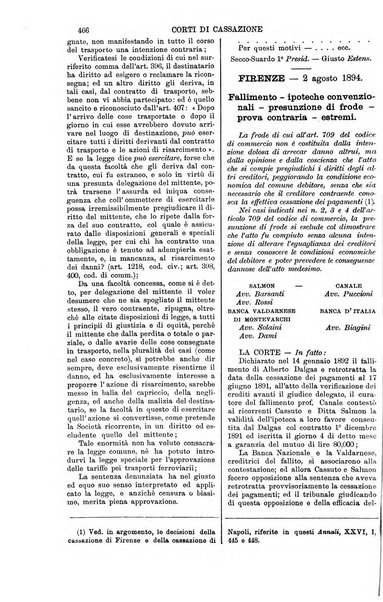 Annali della giurisprudenza italiana raccolta generale delle decisioni delle Corti di cassazione e d'appello in materia civile, criminale, commerciale, di diritto pubblico e amministrativo, e di procedura civile e penale