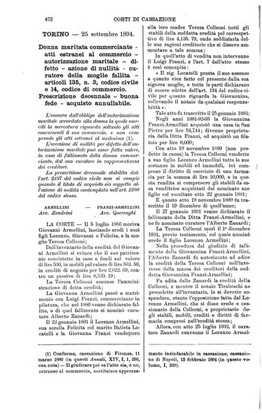 Annali della giurisprudenza italiana raccolta generale delle decisioni delle Corti di cassazione e d'appello in materia civile, criminale, commerciale, di diritto pubblico e amministrativo, e di procedura civile e penale