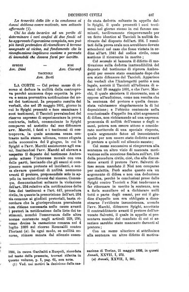 Annali della giurisprudenza italiana raccolta generale delle decisioni delle Corti di cassazione e d'appello in materia civile, criminale, commerciale, di diritto pubblico e amministrativo, e di procedura civile e penale