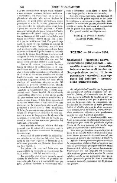 Annali della giurisprudenza italiana raccolta generale delle decisioni delle Corti di cassazione e d'appello in materia civile, criminale, commerciale, di diritto pubblico e amministrativo, e di procedura civile e penale