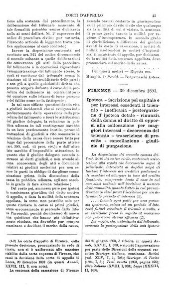 Annali della giurisprudenza italiana raccolta generale delle decisioni delle Corti di cassazione e d'appello in materia civile, criminale, commerciale, di diritto pubblico e amministrativo, e di procedura civile e penale