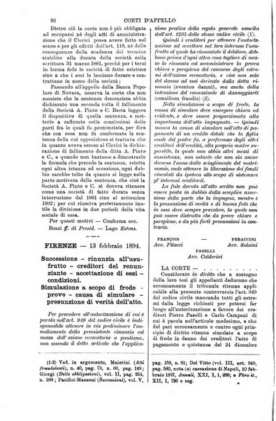 Annali della giurisprudenza italiana raccolta generale delle decisioni delle Corti di cassazione e d'appello in materia civile, criminale, commerciale, di diritto pubblico e amministrativo, e di procedura civile e penale