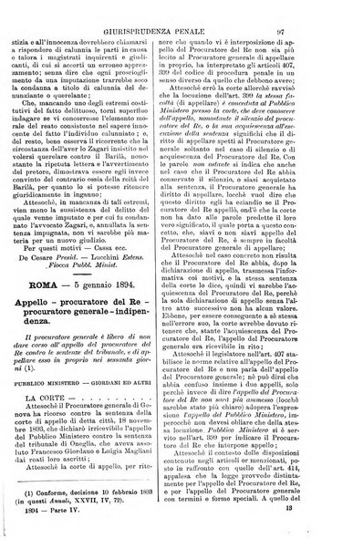 Annali della giurisprudenza italiana raccolta generale delle decisioni delle Corti di cassazione e d'appello in materia civile, criminale, commerciale, di diritto pubblico e amministrativo, e di procedura civile e penale