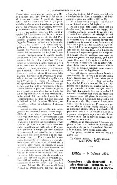 Annali della giurisprudenza italiana raccolta generale delle decisioni delle Corti di cassazione e d'appello in materia civile, criminale, commerciale, di diritto pubblico e amministrativo, e di procedura civile e penale