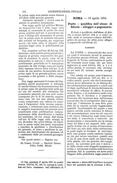 Annali della giurisprudenza italiana raccolta generale delle decisioni delle Corti di cassazione e d'appello in materia civile, criminale, commerciale, di diritto pubblico e amministrativo, e di procedura civile e penale