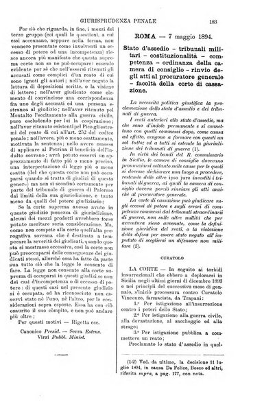 Annali della giurisprudenza italiana raccolta generale delle decisioni delle Corti di cassazione e d'appello in materia civile, criminale, commerciale, di diritto pubblico e amministrativo, e di procedura civile e penale