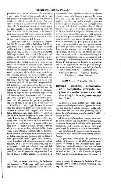 Annali della giurisprudenza italiana raccolta generale delle decisioni delle Corti di cassazione e d'appello in materia civile, criminale, commerciale, di diritto pubblico e amministrativo, e di procedura civile e penale