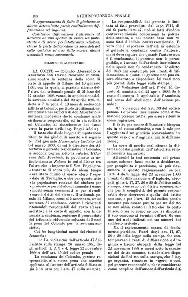 Annali della giurisprudenza italiana raccolta generale delle decisioni delle Corti di cassazione e d'appello in materia civile, criminale, commerciale, di diritto pubblico e amministrativo, e di procedura civile e penale