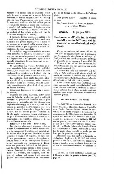 Annali della giurisprudenza italiana raccolta generale delle decisioni delle Corti di cassazione e d'appello in materia civile, criminale, commerciale, di diritto pubblico e amministrativo, e di procedura civile e penale