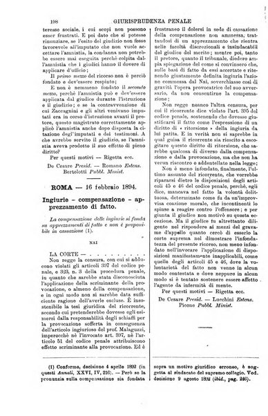 Annali della giurisprudenza italiana raccolta generale delle decisioni delle Corti di cassazione e d'appello in materia civile, criminale, commerciale, di diritto pubblico e amministrativo, e di procedura civile e penale