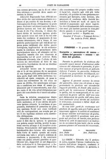 Annali della giurisprudenza italiana raccolta generale delle decisioni delle Corti di cassazione e d'appello in materia civile, criminale, commerciale, di diritto pubblico e amministrativo, e di procedura civile e penale