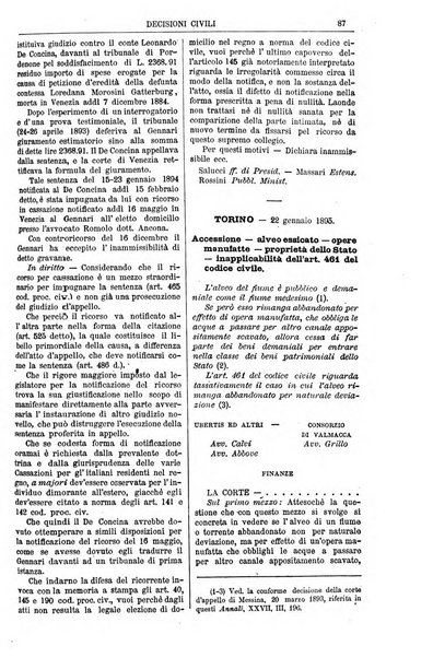 Annali della giurisprudenza italiana raccolta generale delle decisioni delle Corti di cassazione e d'appello in materia civile, criminale, commerciale, di diritto pubblico e amministrativo, e di procedura civile e penale