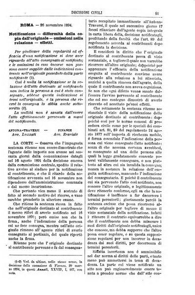 Annali della giurisprudenza italiana raccolta generale delle decisioni delle Corti di cassazione e d'appello in materia civile, criminale, commerciale, di diritto pubblico e amministrativo, e di procedura civile e penale