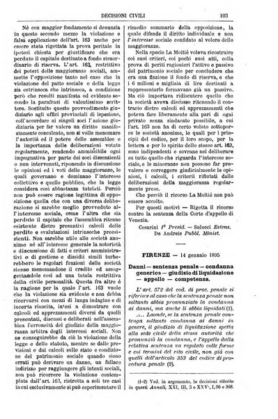 Annali della giurisprudenza italiana raccolta generale delle decisioni delle Corti di cassazione e d'appello in materia civile, criminale, commerciale, di diritto pubblico e amministrativo, e di procedura civile e penale