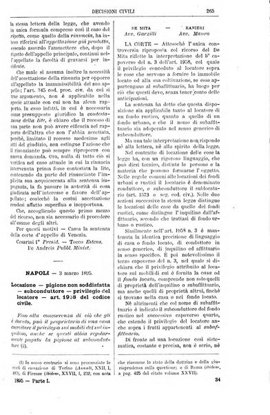 Annali della giurisprudenza italiana raccolta generale delle decisioni delle Corti di cassazione e d'appello in materia civile, criminale, commerciale, di diritto pubblico e amministrativo, e di procedura civile e penale