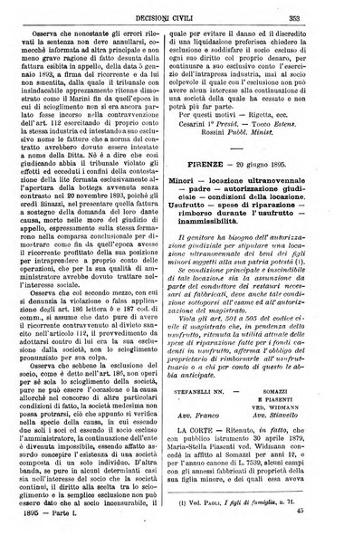 Annali della giurisprudenza italiana raccolta generale delle decisioni delle Corti di cassazione e d'appello in materia civile, criminale, commerciale, di diritto pubblico e amministrativo, e di procedura civile e penale