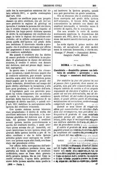 Annali della giurisprudenza italiana raccolta generale delle decisioni delle Corti di cassazione e d'appello in materia civile, criminale, commerciale, di diritto pubblico e amministrativo, e di procedura civile e penale