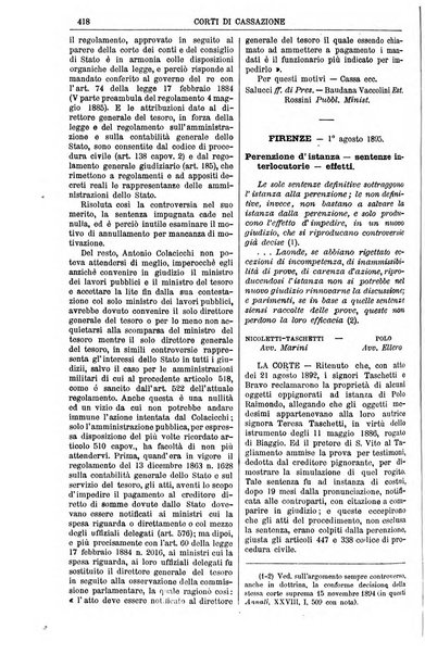 Annali della giurisprudenza italiana raccolta generale delle decisioni delle Corti di cassazione e d'appello in materia civile, criminale, commerciale, di diritto pubblico e amministrativo, e di procedura civile e penale