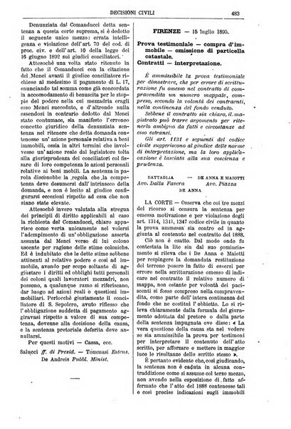 Annali della giurisprudenza italiana raccolta generale delle decisioni delle Corti di cassazione e d'appello in materia civile, criminale, commerciale, di diritto pubblico e amministrativo, e di procedura civile e penale