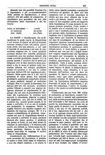 Annali della giurisprudenza italiana raccolta generale delle decisioni delle Corti di cassazione e d'appello in materia civile, criminale, commerciale, di diritto pubblico e amministrativo, e di procedura civile e penale