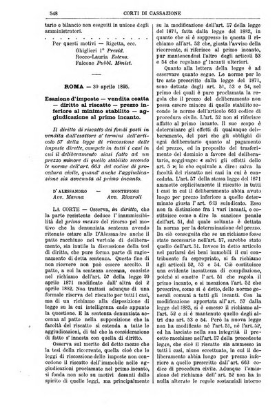 Annali della giurisprudenza italiana raccolta generale delle decisioni delle Corti di cassazione e d'appello in materia civile, criminale, commerciale, di diritto pubblico e amministrativo, e di procedura civile e penale