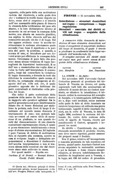 Annali della giurisprudenza italiana raccolta generale delle decisioni delle Corti di cassazione e d'appello in materia civile, criminale, commerciale, di diritto pubblico e amministrativo, e di procedura civile e penale