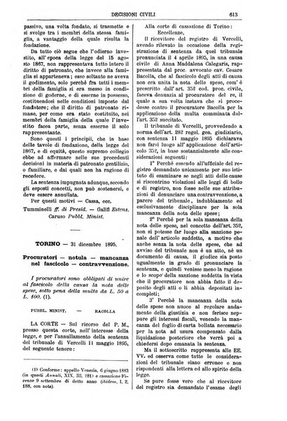 Annali della giurisprudenza italiana raccolta generale delle decisioni delle Corti di cassazione e d'appello in materia civile, criminale, commerciale, di diritto pubblico e amministrativo, e di procedura civile e penale