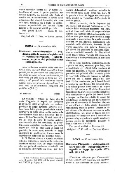 Annali della giurisprudenza italiana raccolta generale delle decisioni delle Corti di cassazione e d'appello in materia civile, criminale, commerciale, di diritto pubblico e amministrativo, e di procedura civile e penale