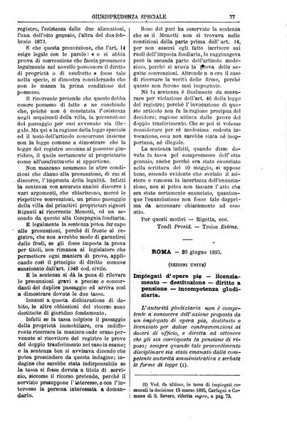 Annali della giurisprudenza italiana raccolta generale delle decisioni delle Corti di cassazione e d'appello in materia civile, criminale, commerciale, di diritto pubblico e amministrativo, e di procedura civile e penale