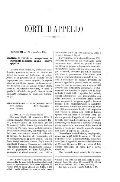 Annali della giurisprudenza italiana raccolta generale delle decisioni delle Corti di cassazione e d'appello in materia civile, criminale, commerciale, di diritto pubblico e amministrativo, e di procedura civile e penale